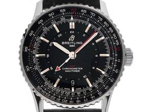 Thumbnail von Breitling Navitimer GMT Ref.A32310251B1P1 2026 Full Set Ungetragen Navitimer Automatic GMT Krokoleder Faltschließe