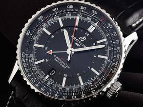 Thumbnail von Breitling Navitimer GMT Ref.A32310251B1P1 2026 Full Set Ungetragen Navitimer Automatic GMT Krokoleder Faltschließe