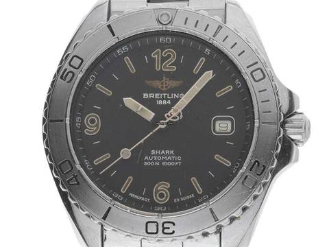 Breitling Shark Ref.A17605-108 1993 Full Set sehr gut Vintage Shark