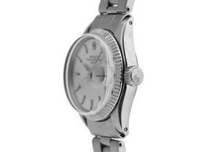 Thumbnail von Rolex Oyster Perpetual Lady Date open 6/9 Ref.6516 1967 original Box sehr gut Vintage Oyster Perpetual Date Stahl 18kt Weißgold open 6/9