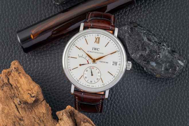  IWC Portofino Handaufzug Hand-Wound Eight Days Edelstahl Herrenuhr Ref. IW510103 Box 