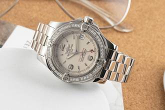 Thumbnail von Breitling Colt Oceane 33 Chronometer Edelstahl Damenuhr Ref A77380 Papiere 2008