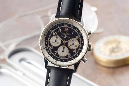 Breitling Navitimer 92 Chronograph Stahl / Gold Automatik Herrenuhr Ref. D30022