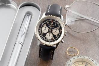 Thumbnail von Breitling Navitimer 92 Chronograph Stahl / Gold Automatik Herrenuhr Ref. D30022
