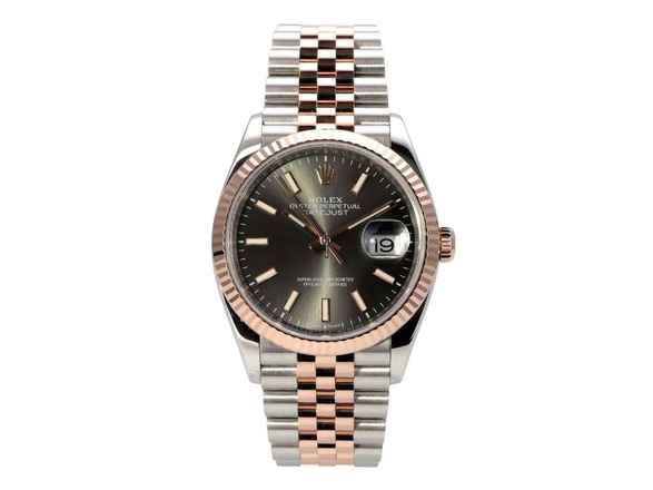 Rolex Datejust 36 Oystersteel / Everose-Gold 126231 Rhodium Jubile-Band 