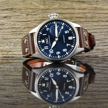 IWC Große Fliegeruhr Big Pilot Le Petit Prince - Blue Dial IW501002 B&P 2018