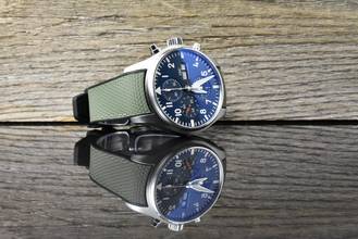 Thumbnail von IWC Fliegeruhr Chronograph Pilot Chronograph Le Petit Prince IW377714 Blue Dial - Rubber B