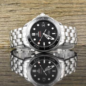 Omega Seamaster Diver 300 M Co-Axial 41MM Black Ceramic Referenz 212.30.41.20.01.003 Full Set 2013