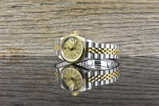 Thumbnail von Tudor Prince Date Princess Date 92413 by Rolex - Tudor Service 2024 - Gold Diamond Dial