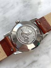 Thumbnail von Omega Seamaster Serviced Seamaster Calendar Automatic Vintage Rare Honeycomb Dial Fat Lugs Big Seahorse Logo 2849
