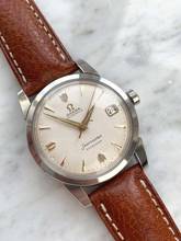 Thumbnail von Omega Seamaster Serviced Seamaster Calendar Automatic Vintage Rare Honeycomb Dial Fat Lugs Big Seahorse Logo 2849