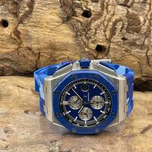 Thumbnail von Audemars Piguet Royal Oak Offshore Chronograph Royal Oak Offshore 44 BLUE LIMITED 400pc. - FULLSET 2019 - Ref. 26400SO. Limited Edition of 400 pcs. - FULLSET