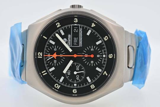 Tutima Military Chronograph 798-01 Titan Titanium Bund Edition NOS