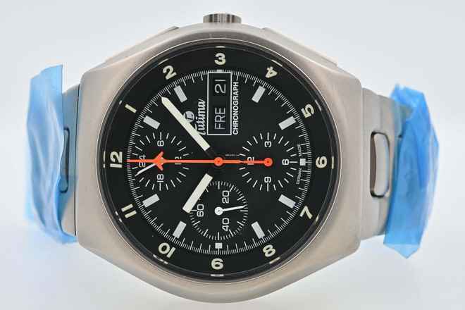 Tutima Military Chronograph 798-01 Titan Titanium Bund Edition NOS 
