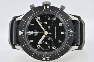 Thumbnail von Heuer Bund Bundeswehr Chronograph 1551SGSZ Sternzeit reguliert Versorgungsnummer NOS Set