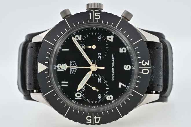  Heuer Bund Bundeswehr Chronograph 1551SGSZ Sternzeit reguliert Versorgungsnummer NOS Set 