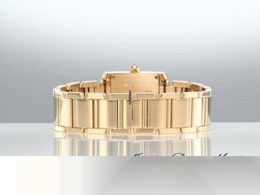 Thumbnail von Cartier Tank Française Gelbgold 750 Diamanten We1001r8 Gold Damen