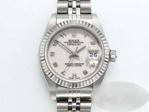 Thumbnail von Rolex Lady-Datejust Edelstahl Weissgold 750 2001 Automatik Stahl Gold