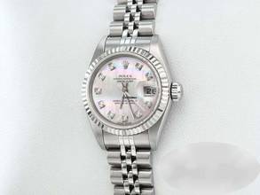 Thumbnail von Rolex Lady-Datejust Edelstahl Weissgold 750 2002 Perlmutt Diamanten Automatik