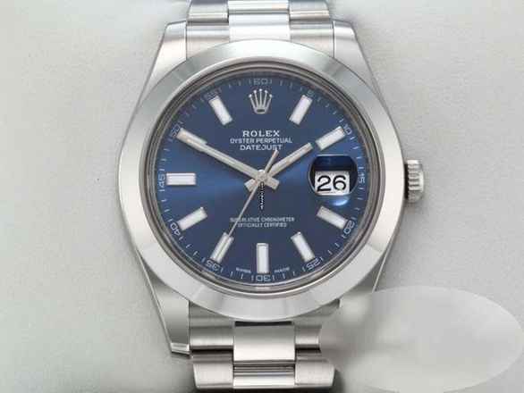 Rolex Datejust II 41mm 116300 Edelstahl Automatik Herrenuhr Stahl Stainless Steel Oyster-band Chronometer Blue Dial 