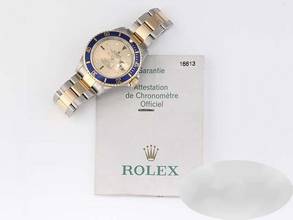 Thumbnail von Rolex Submariner Date 16613 Sultan 2003 Stahl Gelbgold 750 Automatik Gold