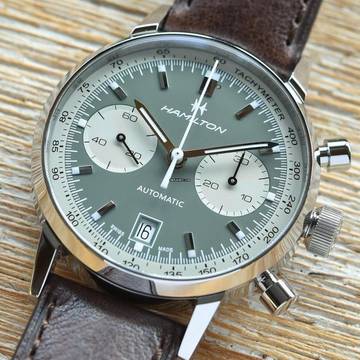 Hamilton Intra-Matic American Classic Intra-matic Chrono Automatic NEW FULL SET