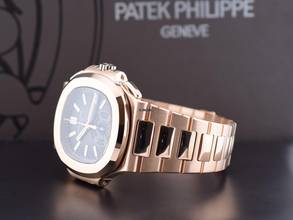 Thumbnail von Patek Philippe Nautilus 5980/1r Roségold Chronograph - Komplettset Neu 2018