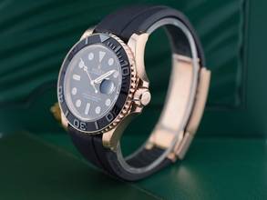 Thumbnail von Rolex Yacht-Master 40 Rose Gold 40mm Ref. 126655 Oysterflex New Stickers 2024