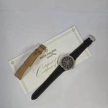 Thumbnail von Patek Philippe Calatrava Textured Charcoal Ouro Branco 40mm Automático Completo