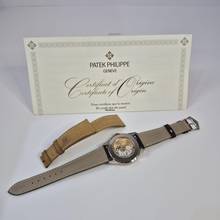 Thumbnail von Patek Philippe Calatrava Textured Charcoal Ouro Branco 40mm Automático Completo