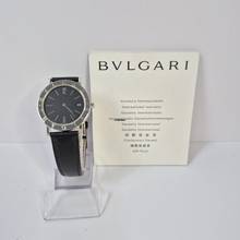 Thumbnail von Bulgari Bulgari BB33 Edelstahl Schwarzes Armband 33mm Quarz Komplett