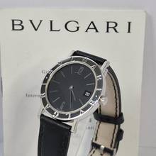 Thumbnail von Bulgari Bulgari BB33 Edelstahl Schwarzes Armband 33mm Quarz Komplett