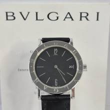 Thumbnail von Bulgari Bulgari BB33 Edelstahl Schwarzes Armband 33mm Quarz Komplett