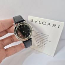 Thumbnail von Bulgari Bulgari BB33 Edelstahl Schwarzes Armband 33mm Quarz Komplett