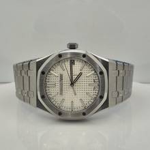 Thumbnail von Audemars Piguet Royal Oak 41mm ungetragen Silberzifferblatt Automatik vollständig