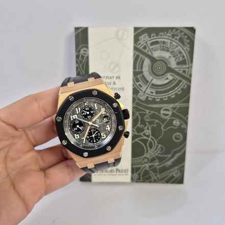 Audemars Piguet Royal Oak Offshore Chronograph Rubberclad Roségold 42mm Automatik Vollständig