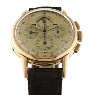 Universal Tri-Compax Jumbo Vollkalender Mondphase Türler double signed