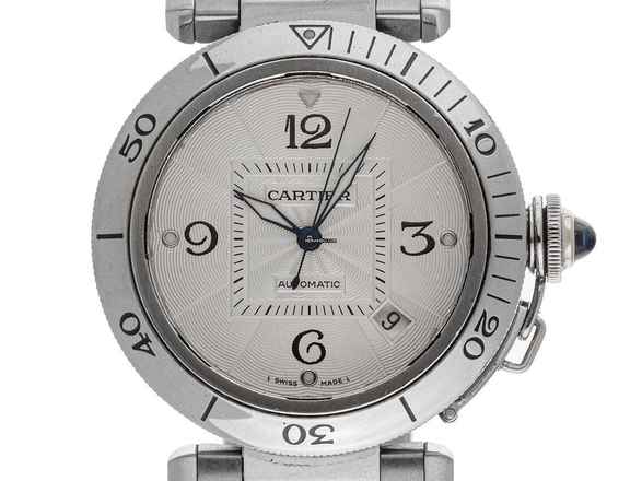  Cartier Pasha Date Ref.2379 2001 Box&Beschreibung sehr gut Vintage Pasha Date 