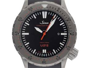 Thumbnail von Sinn U212 Taucheruhr Einsatzmesser U212 (EZM 16) Ref.U212 (EZM 16) 212.040 2021 Full Set wie Neu Vintage U212 (EZM 16) 212.040 Kautschuk Faltschließe