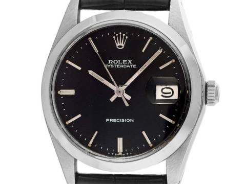 Rolex Oysterdate Precision Ref.6694 1971 original Box sehr gut Vintage Oysterdate Precision open 6/9