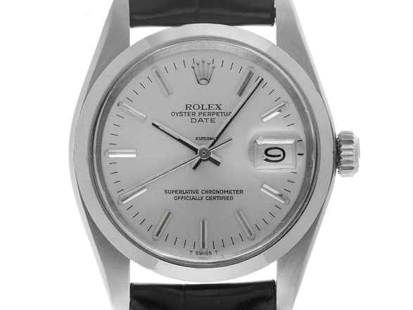  Rolex Oyster Perpetual Date Ref.1500 1980 original Box sehr guter Zustand Vintage Oyster Perpetual Date open 6/9 Stahl 