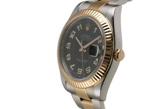 Thumbnail von Rolex Datejust II Black Arabic Dial Stahl / Gold Automatik Herrenuhr Ref 116333 Box