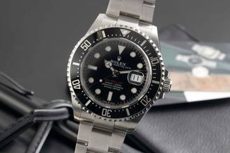 Thumbnail von Rolex Sea-Dweller Single Red Edelstahl Herrenuhr Oyster Ref. 126600 B&P 2018