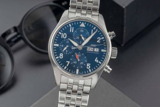  IWC Fliegeruhr Chronograph Fliegerchronograph Chronograph Stahl Automatik Herrenuhr Ref. IW388102 