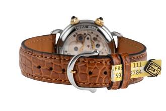 Thumbnail von Maurice Lacroix Reveil Stahl / Gold Handaufzug MOP Damenuhr Ref. 63511 B&P 1994