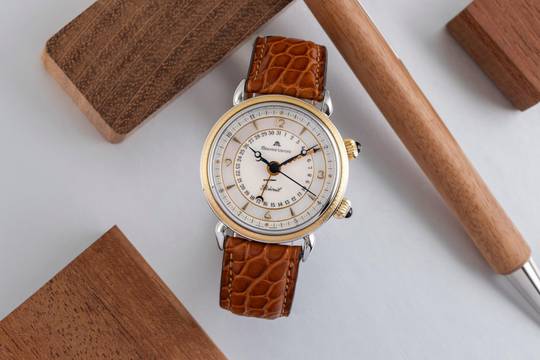  Maurice Lacroix Reveil Stahl / Gold Handaufzug MOP Damenuhr Ref. 63511 B&P 1994 