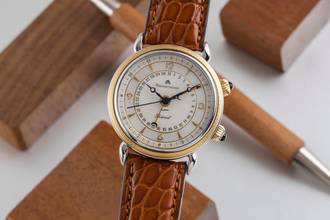 Thumbnail von Maurice Lacroix Reveil Stahl / Gold Handaufzug MOP Damenuhr Ref. 63511 B&P 1994