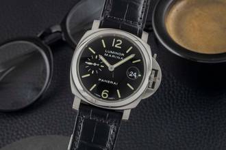 Thumbnail von Panerai Luminor Marina Automatic Stahl Automatik Herrenuhr Ref. PAM00048 B&P 2007