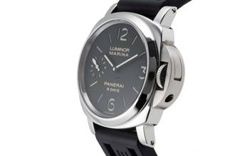 Thumbnail von Panerai Luminor Marina 8 Days Edelstahl Handaufzug Ref. PAM00510 B&P 2014