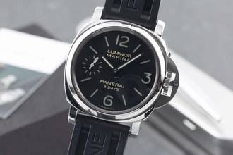 Thumbnail von Panerai Luminor Marina 8 Days Edelstahl Handaufzug Ref. PAM00510 B&P 2014
